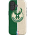 NBA Milwaukee Bucks Split Canvas iPhone 16 Plus Magsafe Impact Case